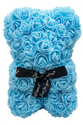 Blooquet Bear | The Everlasting Blue Rose Bear (Eternal Rose Gift)