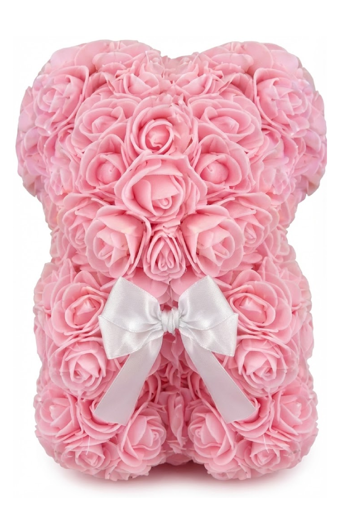 BlooquetBear-Rosé | The Everlasting Pink Rose Bear (Eternal Rose Gift)